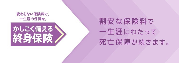 かしこく備える終身保険